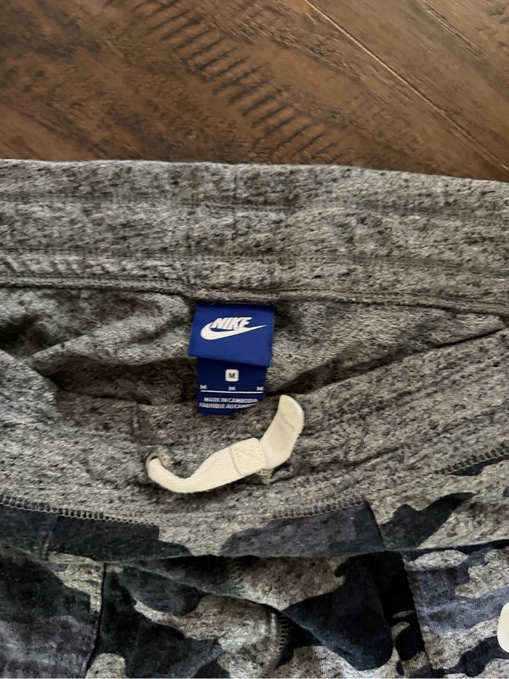 Nike Black and Gray Camo Knit Shorts - Picture 2 of 3